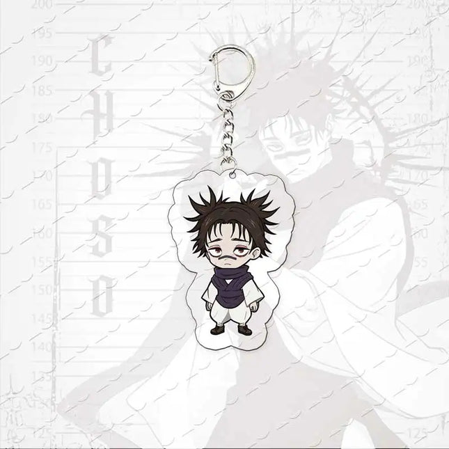 JJK nime Figure Choso Keychain Bag Charms Accessories Choso Chibi Acrylic  Keyrings Pendant Fans Friends Gifts