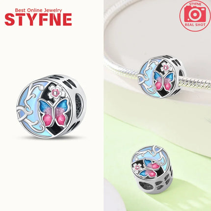 925 Silver Animal Series Snail Lamb Fox Chicken Duck Beaded Pendants Fit Bracelets Necklaces Fine Jewelry Making Gifts