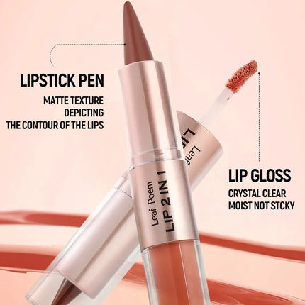 Tapered Lip Liner Lipstick Pen Matte Black Brown Velvet Lipstick Outline Contour Lipliner Water Mirror Moisturizing Lip Gloss