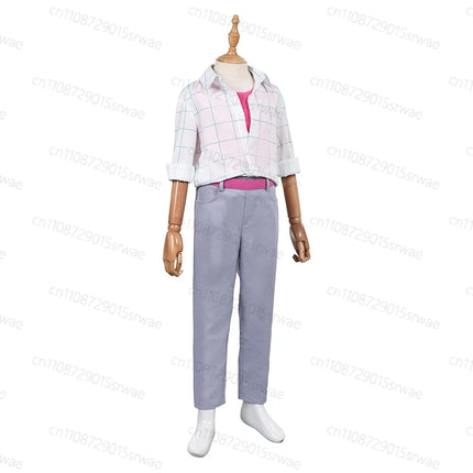 Kids Jinu Cosplay Costume Cartoon Hunters Saja Boys Uniform Clothes Shirts Pants Roleplay Outfits Halloween Carnival Suits