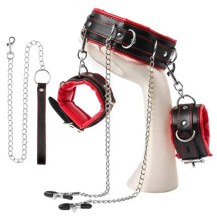 Bdsm Bondage Restraints Choking Ring Slave Fetish Neck Collar Metal Chain BDSM Games Traction Flirt Sex Toys For Women Couples
