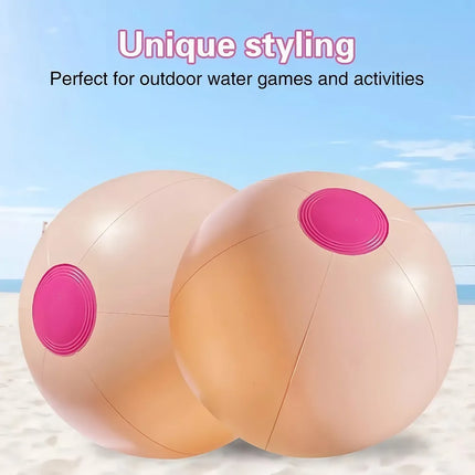 Novelty Beach Balls Funny Beachball Inflatable Swimming Pool Toys for Games Adults Kids Party Blow Up Luau Decorations Favors