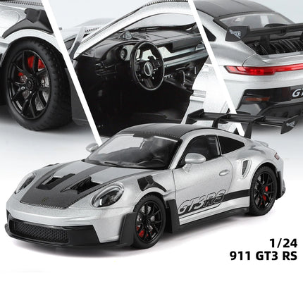 1:24 911 GT3 RS 992 Alloy Track Racing Car Model Diecasts Metal Performance Sports Car Vehicles Model High Simulation Collection