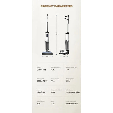 Washing machine suction and mop washing machine, household wireless sweeping and mopping automatic cleaning three-in-one