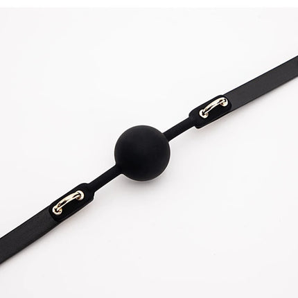 Black Silicone Mouth Gag Ball Adjustable Belt Mouth Sex Toys For Adult SM Games Sexy Shop Erotic Accessories Flirting toys ﻿