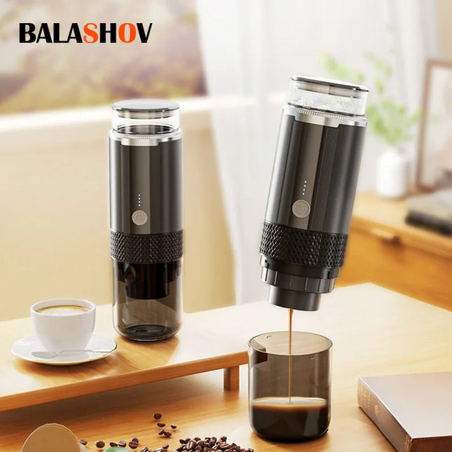 Portable Coffee Machine Coffee Maker Electric Capsule Ground Coffee Brewer Fit For Coffee Powder and Coffee Capsule Suitable