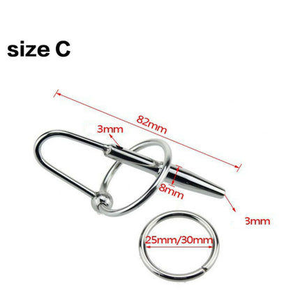 WAKEWAY 4Size Horse Eye Wand Male Urethral Dilator Urine Plug Erotic Toys Penis Ring Sm Insertion Horse Eye Tool