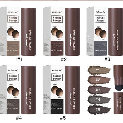 Waterproof Hairline & Root Concealer Pen – Instant Grey Coverage with Easy Blend Powder Stick for Normal Hair