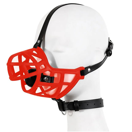 Leather Mask Silicone Mouth Oral Gag Set Head Face Bondage Harness Ball Bite Gag Fetish Restraint Sex Toy Slave Couple Game