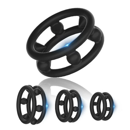 Male Cock Penis Ring with Soft Spikes S/M/L Size Silicone Ring Delay Ejaculation Adult Supplies Dick Erection Stretcher Sex Toys