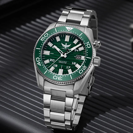 Yelang V1038 40mm Men Diving Watch Human Kinetic Energy Watch Brand Watch 300m Waterproof Watch luminous Japan PX82 Sapphire