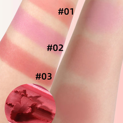 Natural Matte Blush Cream Long Lasting Waterproof Brightening Multi Use For Lips Face Cheeks Monochrome Nude