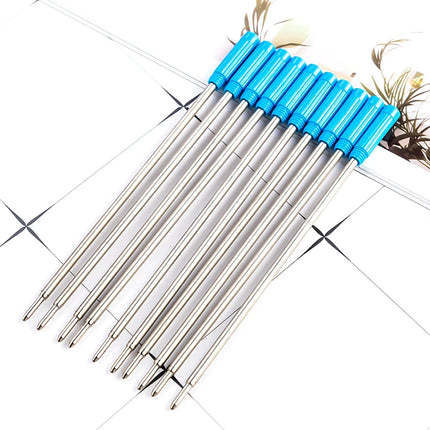Compatible Ballpoint Pen Refills, Crystal Pen Refills 1.0mm Medium Point Black & Blue, Medium Point Metal Refill