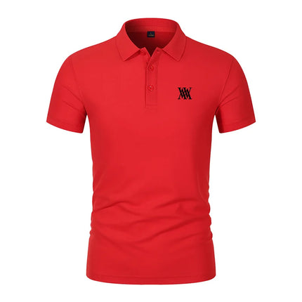 Men's anti-pilling polo shirt with flip collar, casual business fashion, slim fit polo shirt, new for summer 2026