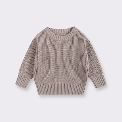 0-7T Toddler Kid Baby Boy Girl Winter Clothes Newborn Baby Sweater Infant Knit Pullover Top Casual Basic Top Knitwear Outfit