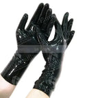 black  gloves short / XL