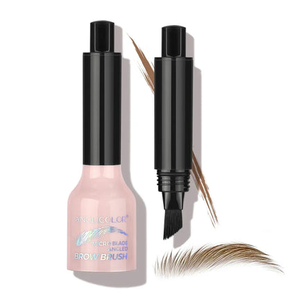 Wild Eyebrow Pencil Square Angled Brush Velvet 3D Brow Dye Cream Hairline Anti-smudge Waterproof Multifunction Eyebrow Tint Pen