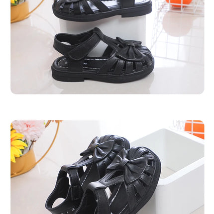 Baby Sandals for Girl Peep-toe Breathable Bow-knot Princess Children Fashion Soft 2024 Summer New Girls Sandals Cute Versatile