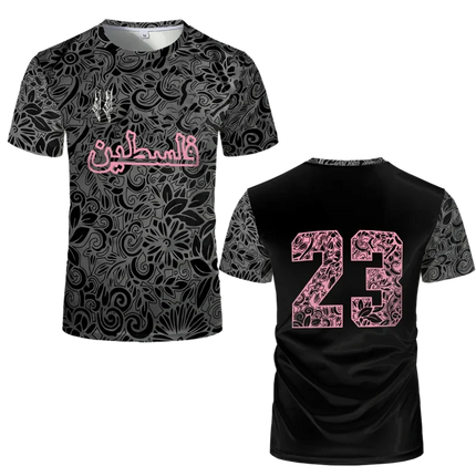 Palestine Football T Shirts For Men Summer Fashion Short Sleeve Palestinian Flag 3D Printed Casual O Neck Loose Mens Tops Tees
