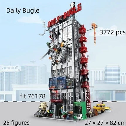 2026 New Moc The Bugle Building Of Daily Avengers Tower Bricks Building Blocks Dispaly Model Building Birthday Gifts For Teenage