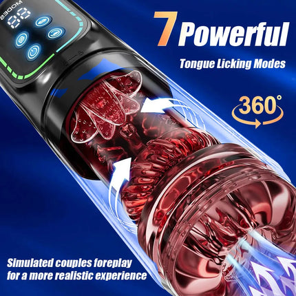 Male Masturbator Automatic Heating Suck Masturbation Cup Vibrator Pussy Pocket Sex Machine Sex Dool Toys For Men Adult Goods18