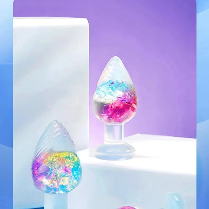 Liquid Silicone Anal Plug Smooth Soft Easy To Clean Anus Plug Rainbow Jelly Butt Plug Dildos Adult Sex Toys Couples Adults Game