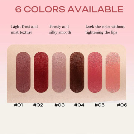 LIONDANCE Velvet Matte Lipstick Nude Soft Dark Color High Pigmented Long-Lasting Waterproof Lip Balm for Women Gift for Girls