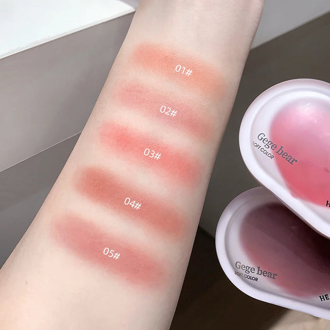 Gege bear, powder blusher is naturally attractive, and does not block. powder blusher, lasting makeup, prom party