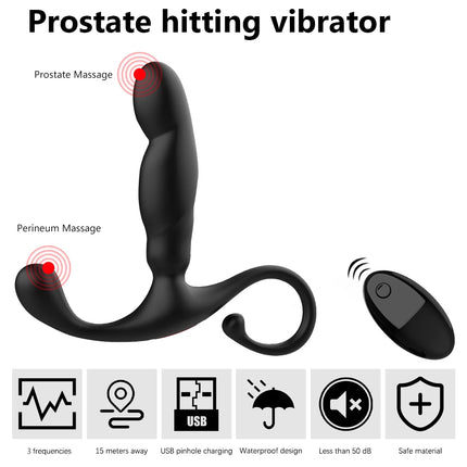 Male Prostate Massager Dual Motor Anal Vibrators Wireless Remote Control Stimulate Anus Vibrating Butt Adult Sex Toys For Men