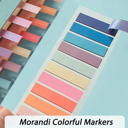 Colorful Transparent Sticky Notes Self -Adhesive Book Marker Stickers Annotation Tabs Paper Stationery School Office Supplies