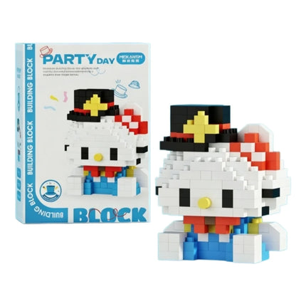 99 style SANRIO Hello Kitty Building Blocks Cartoon Figures Kuromi Bricks My Melody Children's Assembly Toys Cinnamoroll Gift