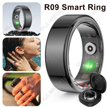 2026 New Smart Ring Heart Rate Blood Pressure Sleep Monitoring Motion Tracking 5ATM Waterproof Men Women Smart Ring Holiday Gift