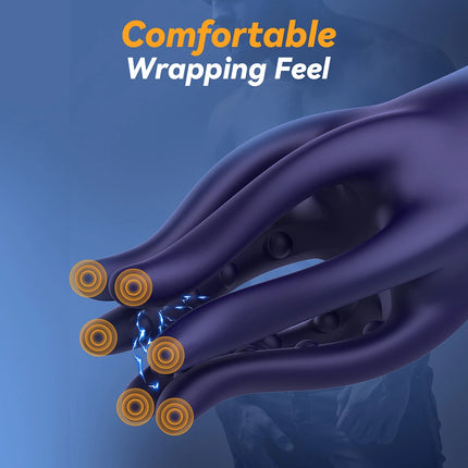 Glans Trainer for Men Powerful Vibrating Penis G Spot Masturbator Soft Fingertip Prolong Endurance Massage Vibrator Erotic Toys