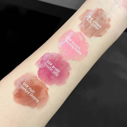 Four Color Happy Rabbit Water Gloss Lip Glaze Set Light and Smooth Texture Moisturizing Easy to Color Lip Gloss Lipstick