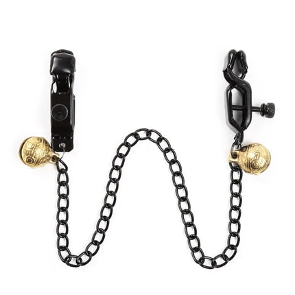 Nipple Clamp with Thick Chain Adjustable Metal Nipple Clip Non-piercing Breast Clip Adult Sex Toys for Women and Couple Pleasure