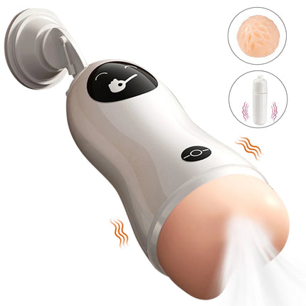 Men's Masturbation Cup Penis Trainer Male Manual Masturbator Hands-Free Suction Cup 3D Simulation Pocket Pussy Sex Toy For Men