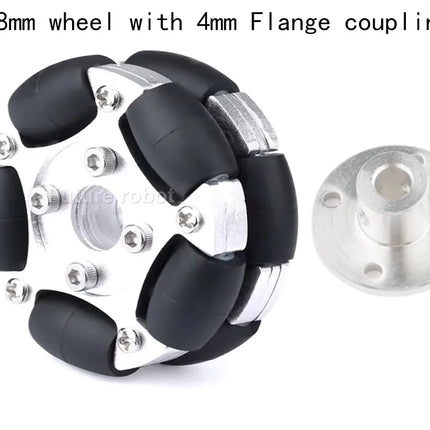 58mm 82mm Aluminum Alloy Omni Wheel 12Kg 15Kg Load Plastics or Metal Wheel ROS Programmable Platform Omnidirectional Sport Wheel