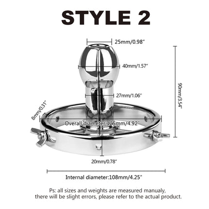 1pcs, Adjustable Huge Stainless Steel Anal Dilator Metal Vaginal Speculum Fisting Vaginal Dilator Anal Training  Adult Sex Toys