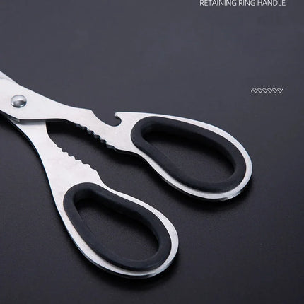 Stainless Steel Kitchen Scissors Household Bone Scissors Chicken Wings Fish Chopper Bottle Opener Walnut Clip Kitchen Tools
