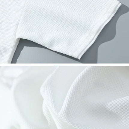 2026 new Summer Men's Waffle Sets Casual T-Shirt And Shorts Set Male Sports Suit Solid Color Tracksuit Loose Suits