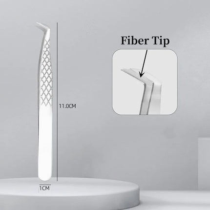 Nanometer Fiber Tip False Lash Tweezers For Eyelash Extension Mega Volume perfect close tip Boot isolation Artist Makeup Tools