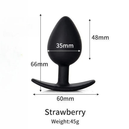 Butt Plug with Metal Ball Rolling Massage Silicone Vagina Anus Dilator Anal Bead Adult Product Sex Toys for Men Women Anal Plug