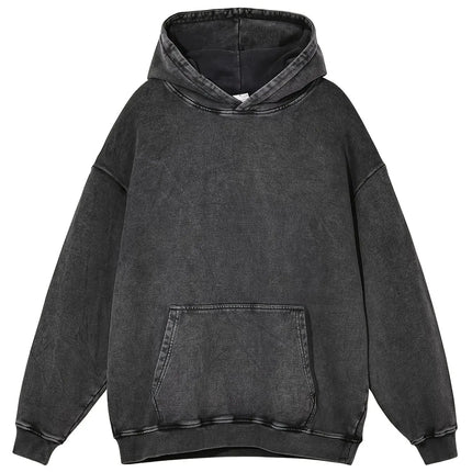 Retro American Hip-hop Street Style Retro Autumn and Winter New Washed Loose Trendy New Unisex Hoodie