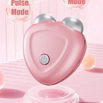 Microcurrent Face Lift Device Roller Mini Face Slimming Massager Portable EMS Delicate Contour Lifting Firming Facial Skin Gift