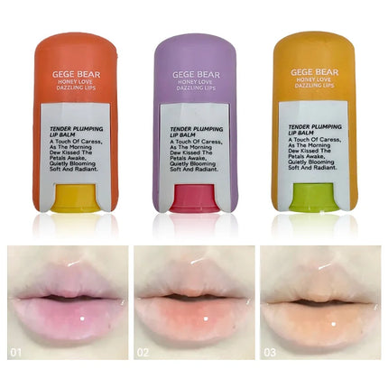 Gegebear Delicate and Moisturizing Lip Balm, Colorless Lip Care, Summer Moisturizing and Hydrating, Lipstick Primer, Lip Balm for Beauty, Moisturizing and Repairing, Anti-Dry and Anti-Cracking, Refreshing and Non-Sticky, Long