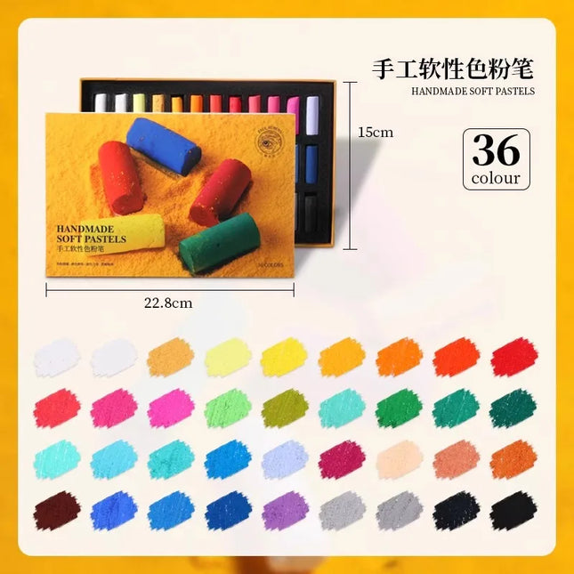 24/36/48 Colors Soft Masters Pastel Colored Crayon Chalk for Artist Graffiti Painting Drawing Coloring Art Stationery Supplies