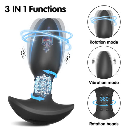 360° Rotation Vibrating Anal Plug Butt Plug Sex Toys for Men Women Wiggle Prostate Massager APP Anal Vibrator Sex Toy for Male