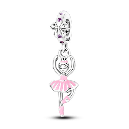 925 Sterling Silver Charms Mother Girl Boy Family Life Pendant Beads Fit Original Bracelet Necklace Diy Charm Women's Party Gift