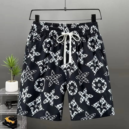 Men Summer Luxury Floral Beach Shorts Quick Dry Casual Boardshort Fashion Designer  Swim Outdoor Sports Vacation Short Pants