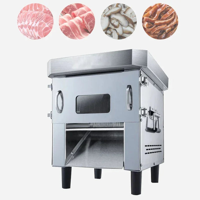 Electric Meat Cutter Household Stainless Steel Automatic Vegetable Cutter 110V-220VHome Electric Soft Vegetables Slicer